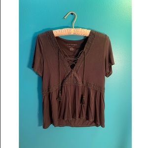 American eagle grey top